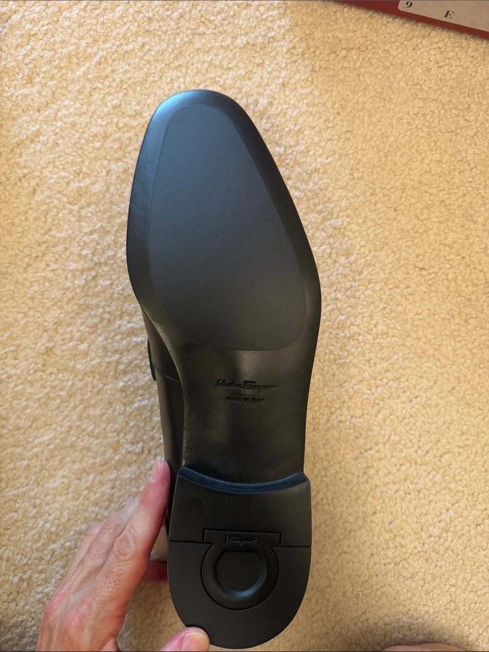 Salvatore Ferragamo Black Leather Bit Slip-On Loafers